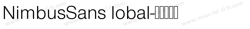 NimbusSans lobal字体转换